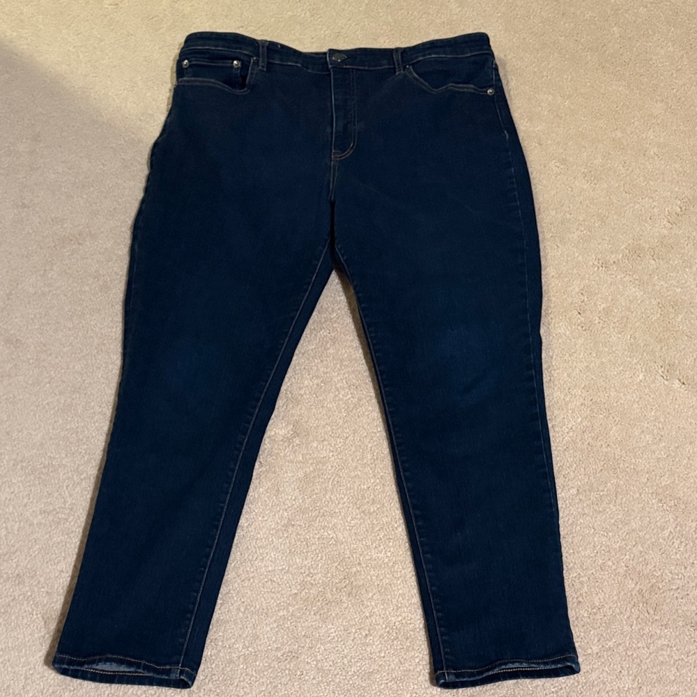 Lauren Ralph Lauren Dark Blue Straight Leg Jeans